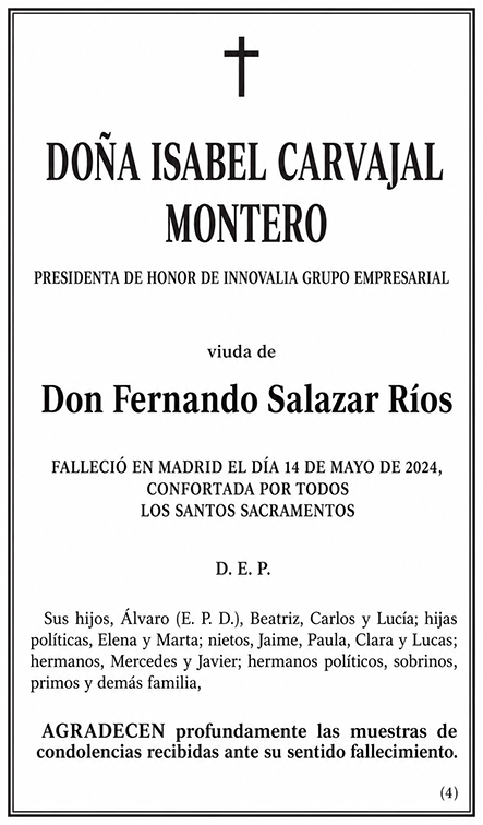 Esquela modelo 4 Vertical ABC